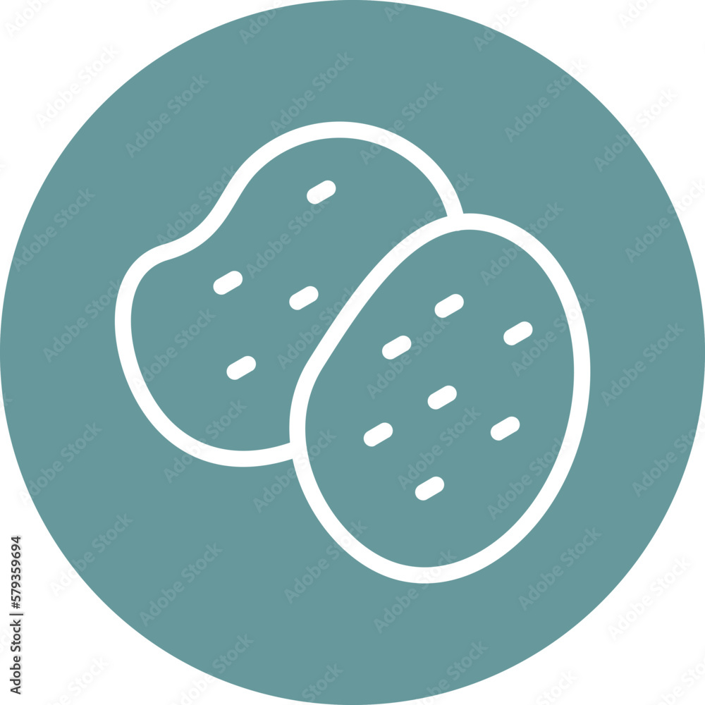 Vector Design Potatoes Icon Style Vector Design Potatoes Icon Style