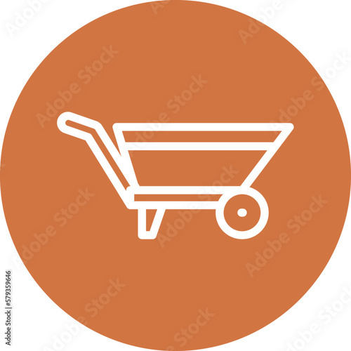 Vector Design Wheelbarrow Icon Style