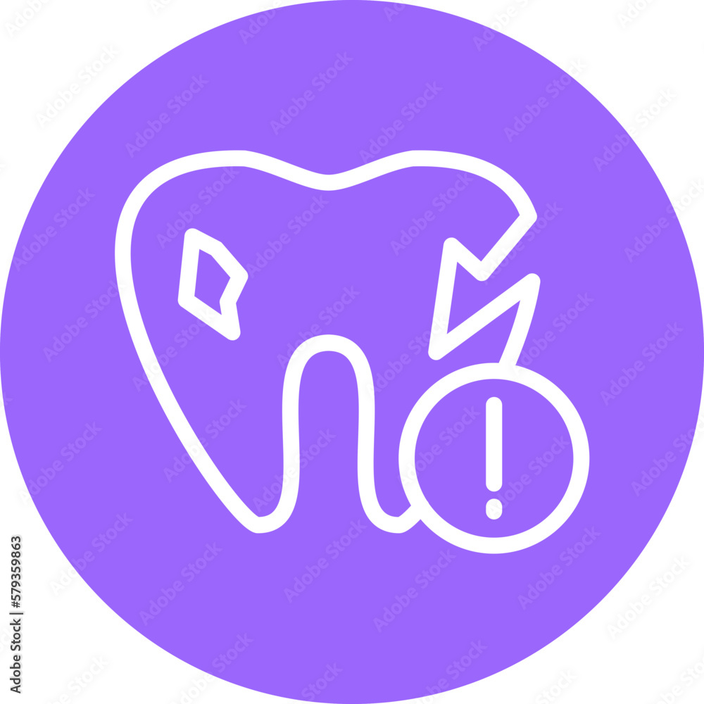 Vector Design Tooth Problem Icon Style Vector Design Tooth Problem Icon Style