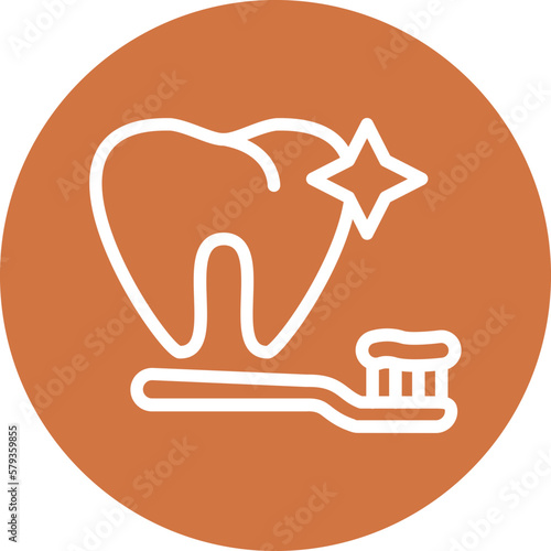 Vector Design Clean Tooth Icon Style