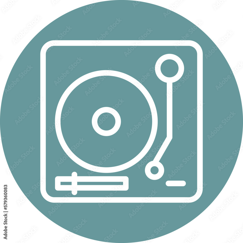 Vector Design Turntable Icon Style Vector Design Turntable Icon Style