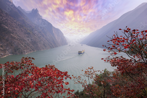 Chongqing Yangtze river three gorges nature reserve - wu gorge scenery