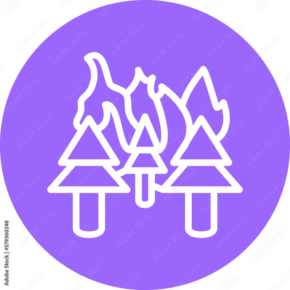 Vector Design Wildfire Icon Style Vector Design Wildfire Icon Style