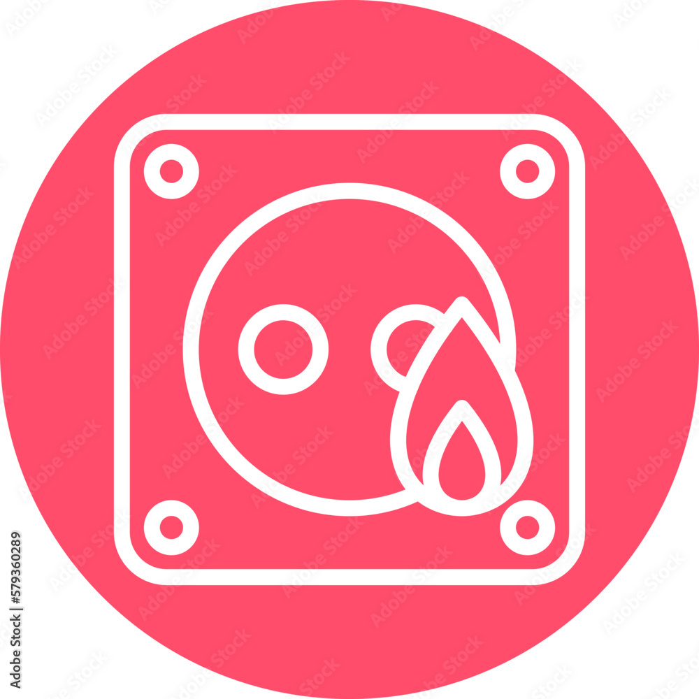 Obraz premium Vector Design Electricity Fire Icon Style