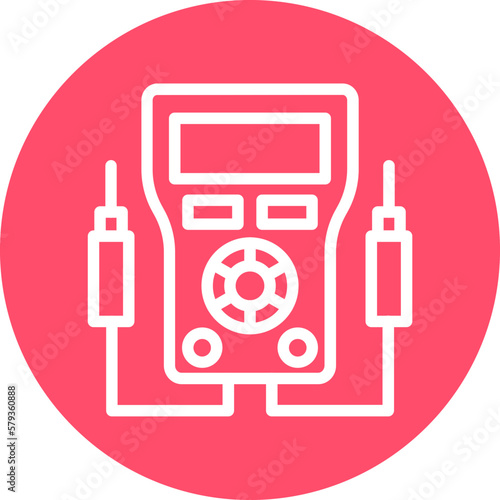 Vector Design Voltmeter Icon Style