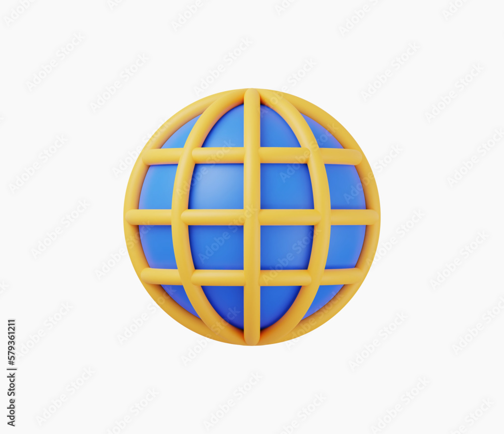 3d Realistic Website icon vector illustration 3d Realistic Website icon vector illustration