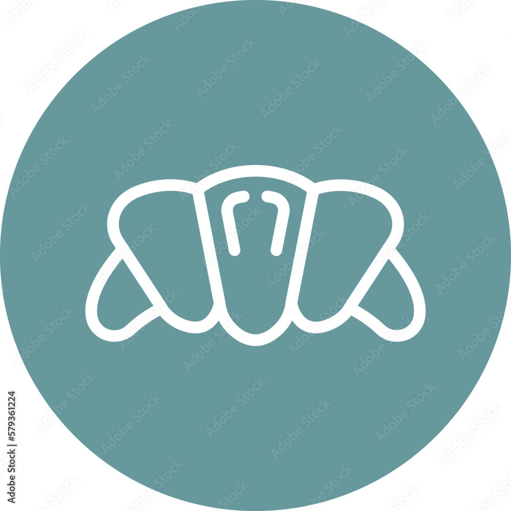 Obraz premium Vector Design Croissant Icon Style