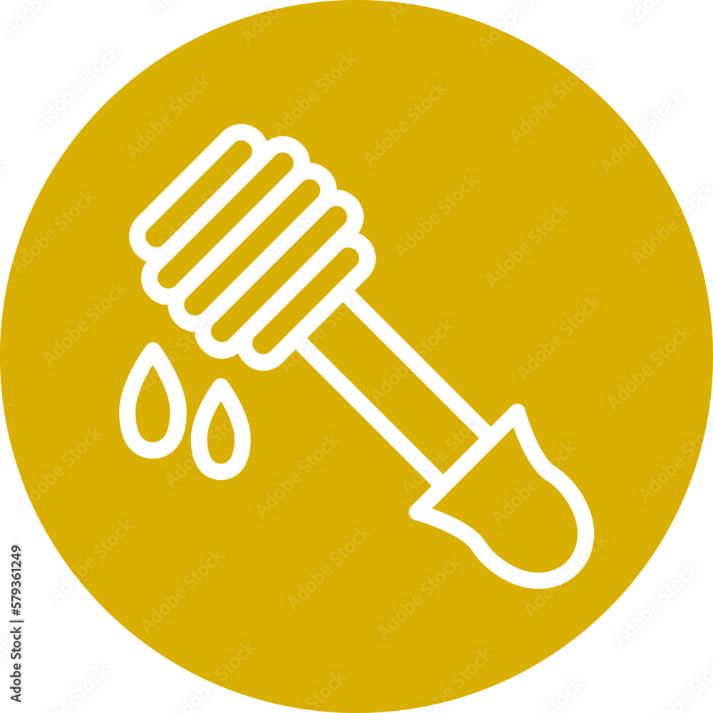Vector Design Honey Dipper Icon Style Vector Design Honey Dipper Icon Style