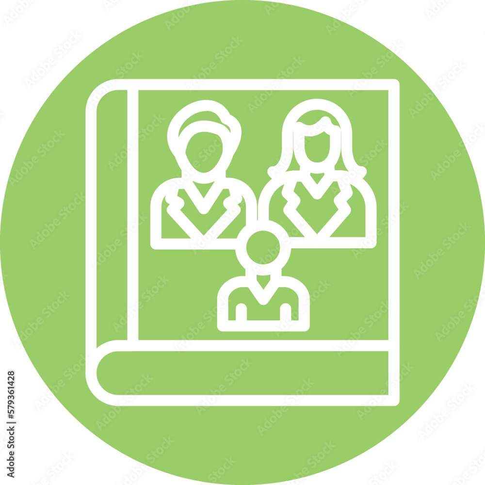 Vector Design Family Book Icon Style
