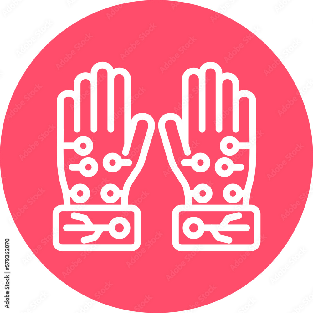 Vector Design Wired Gloves Icon Style Vector Design Wired Gloves Icon Style