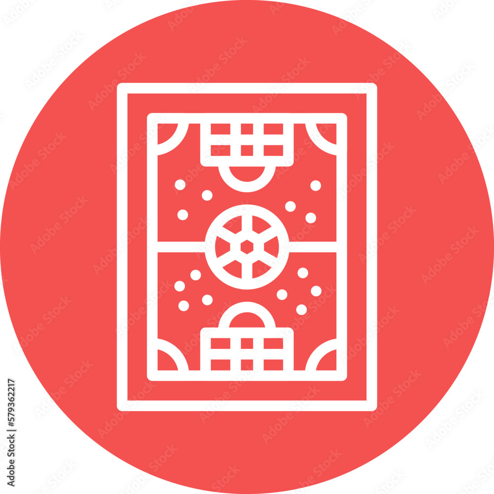 Vector Design Football Field Icon Style Vector Design Football Field Icon Style