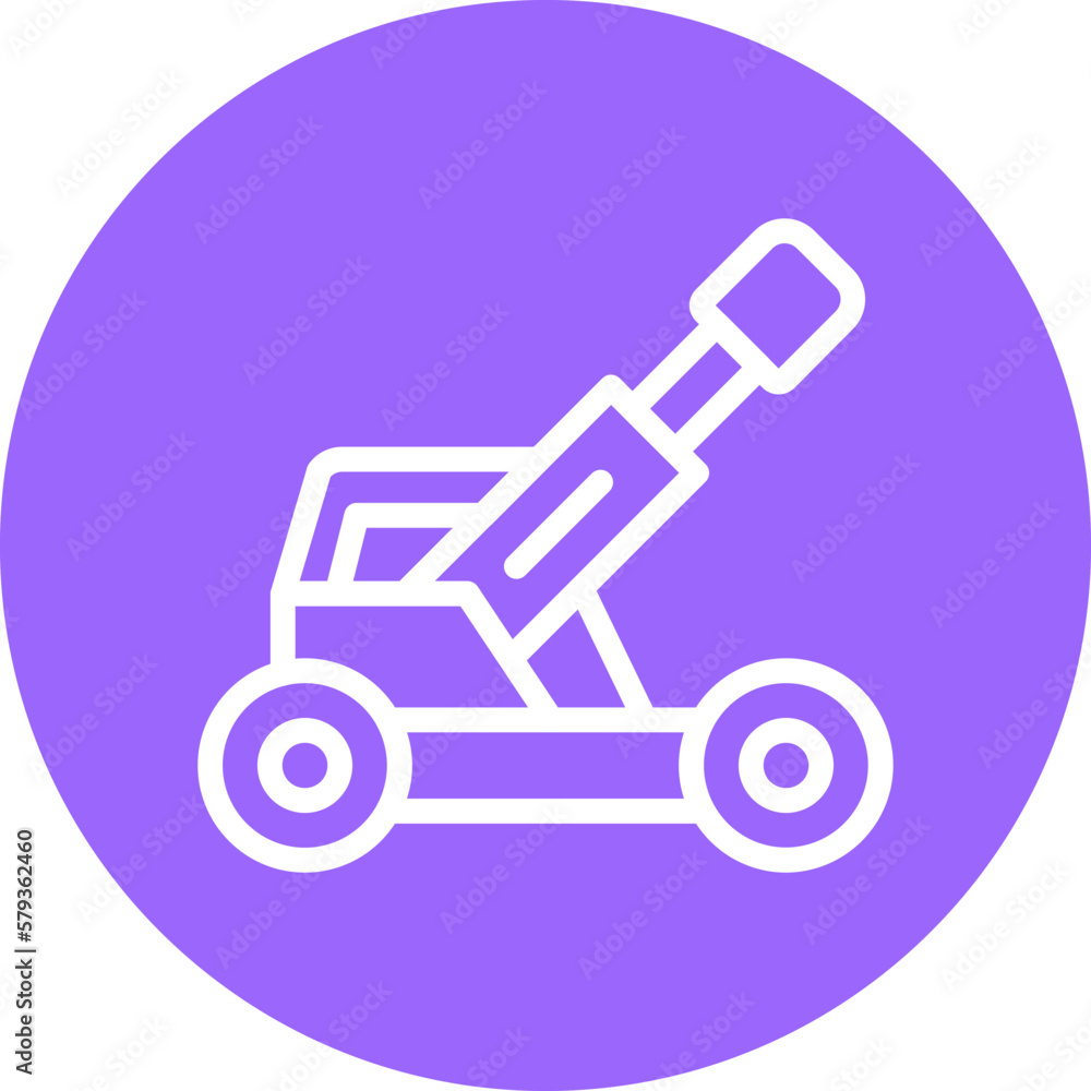 Vector Design Army Artillery Icon Style