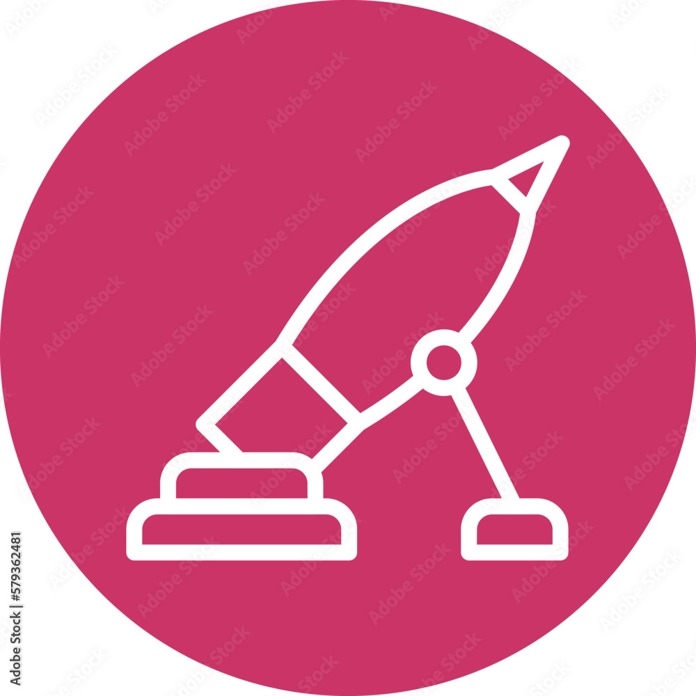 Obraz premium Vector Design Army Mortar Icon Style