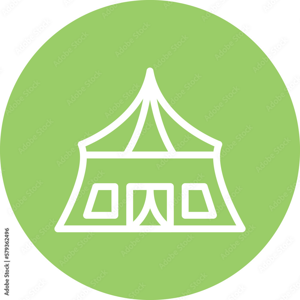 Vector Design Army Tent Icon Style Vector Design Army Tent Icon Style
