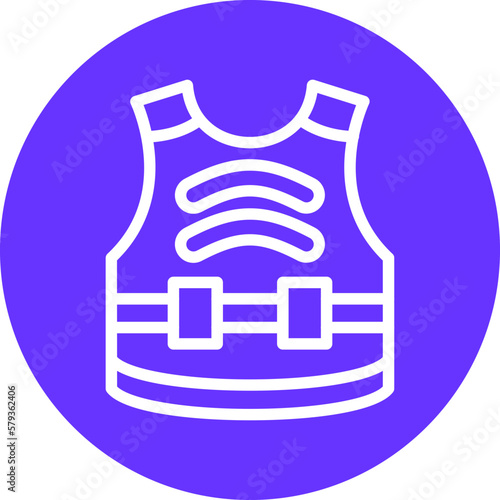Vector Design Bulletproof Vest Icon Style