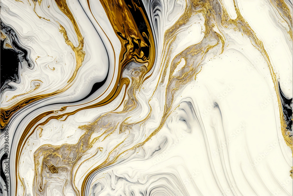 Marble, ink, paint, abstraction. Close-up image. Colorful abstract painting background. Oil paint with a high textured texture. Art to print. Printable artwork Generative AI