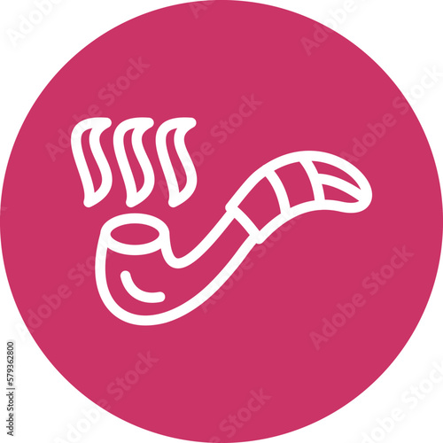 Vector Design Smoking Pipe Icon Style