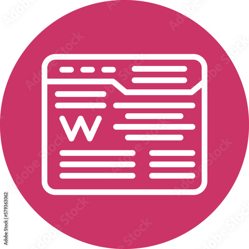 Vector Design Wikipedia Icon Style
