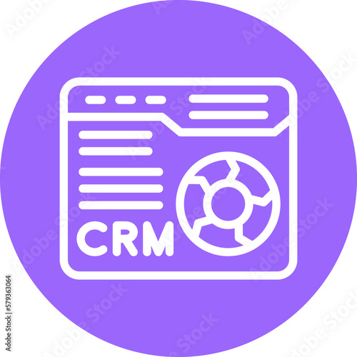 Vector Design CRM Icon Style