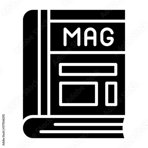 Magazine book vector design in modern style, premium icon