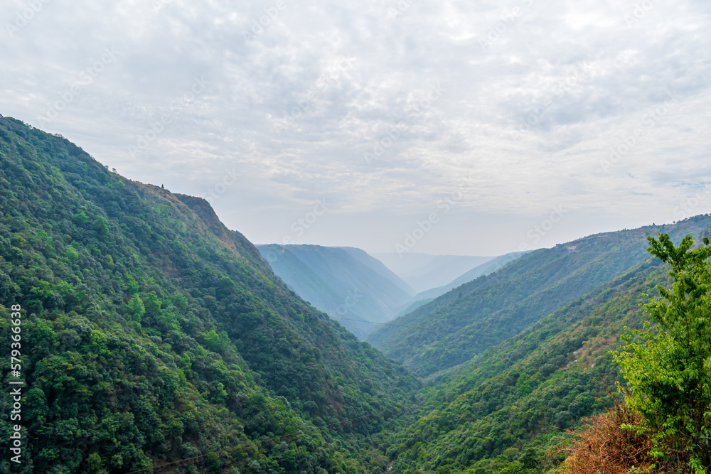 A view of a valley, Cherrapunji, Meghalaya, India