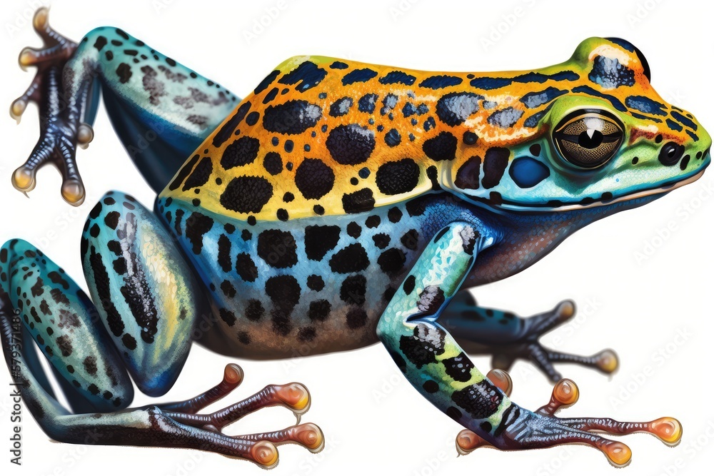 Obraz premium frog on white background