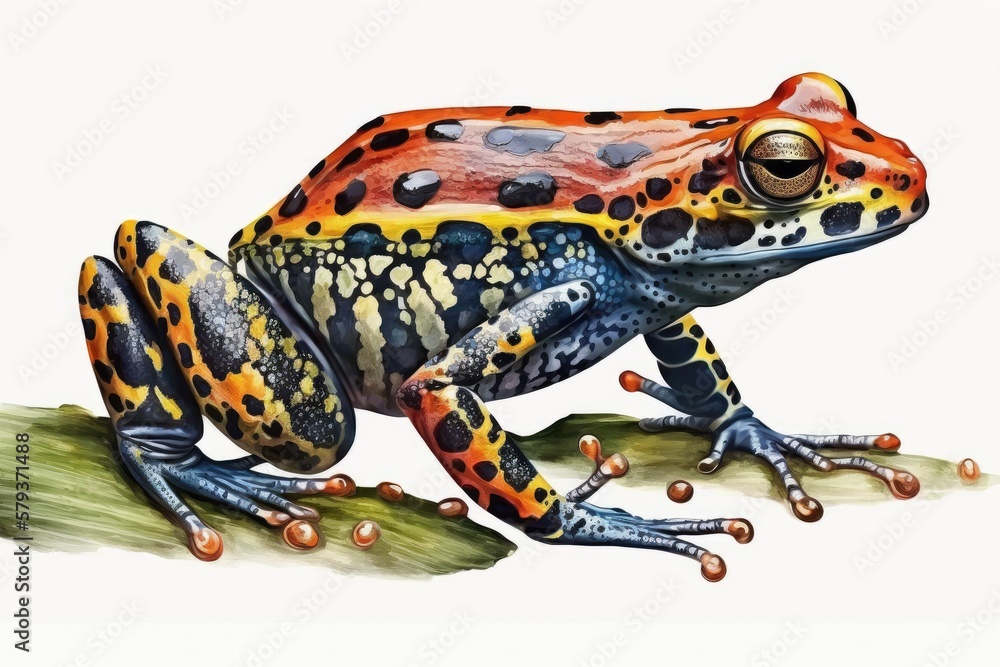 Fototapeta premium frog on white background