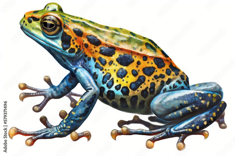 Fototapeta premium frog on white background