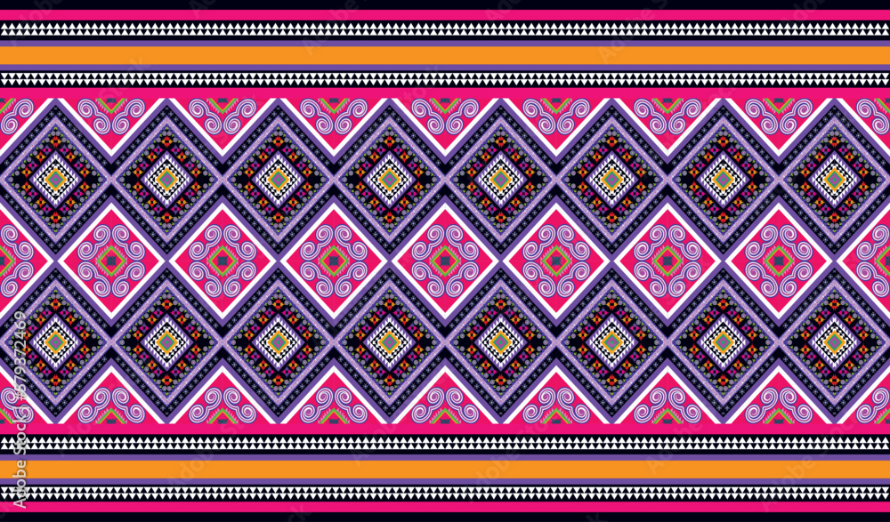 Tribal  Background geometric ethnic pattern Oriental traditional Design for seamless,carpet,wallpaper,clothing,wrapping,fabric,Vector 