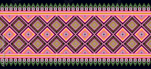 Tribal Background geometric ethnic pattern Oriental traditional Design for seamless,carpet,wallpaper,clothing,wrapping,fabric,Vector illustration.