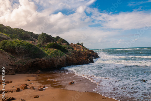 Famous Roman ruin at the city of tipasa, in the heart of ancient Rome in algeria