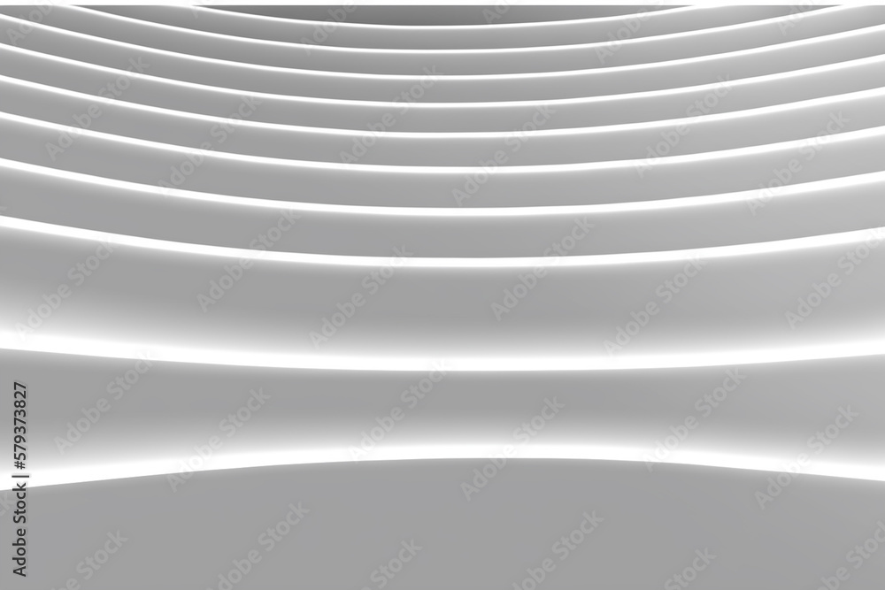 Obraz premium Abstract white wave background white graphic line wallpaper Paper style smooth background elegant composition