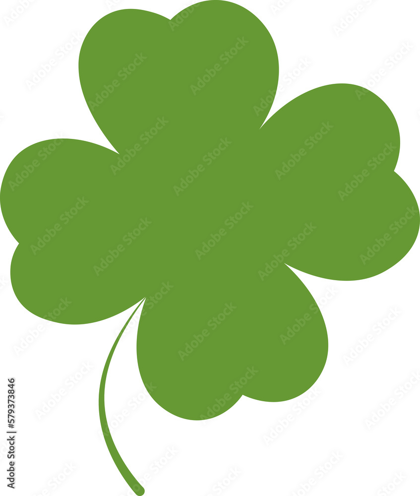 Clover icon, isolated symbol on white background. St. Patrick's Day sign, clover with four leaf, vector illustration Clover icon, isolated symbol on white background. St. Patrick's Day sign, clover with four leaf, vector illustration