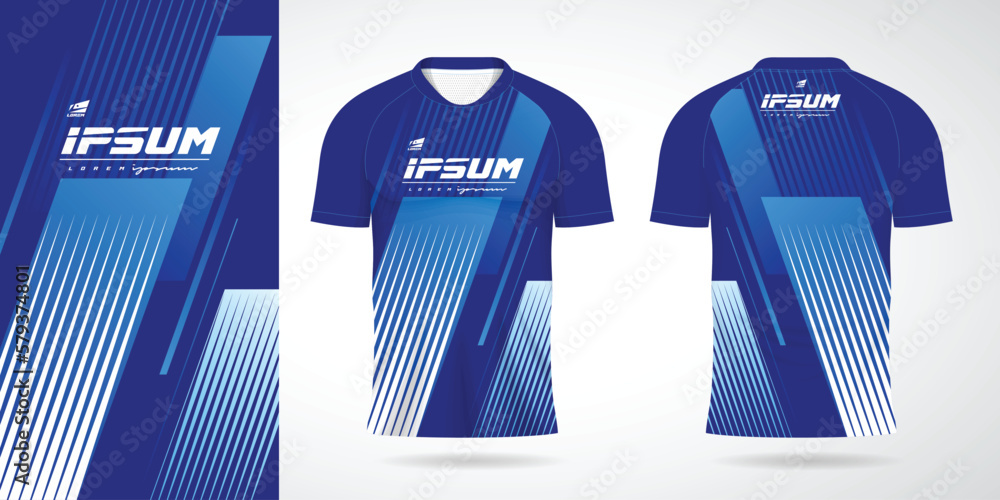 blue jersey sport uniform shirt design template blue jersey sport uniform shirt design template