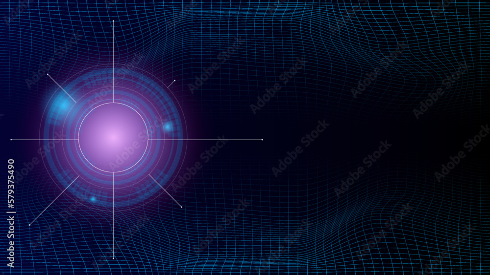 technology background with blue and pink light effect, suitable for backgrounds, banners, posters, presentations and more