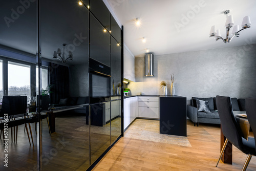 Modern interior design - open kitchen