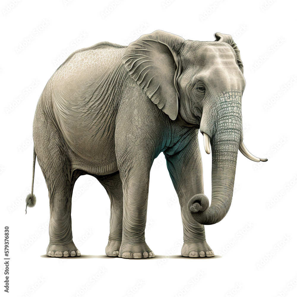 Obraz premium elephant isolated on background