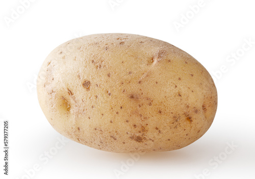 Obraz na płótnie Fresh potato isolated on white background with clipping path w salonie