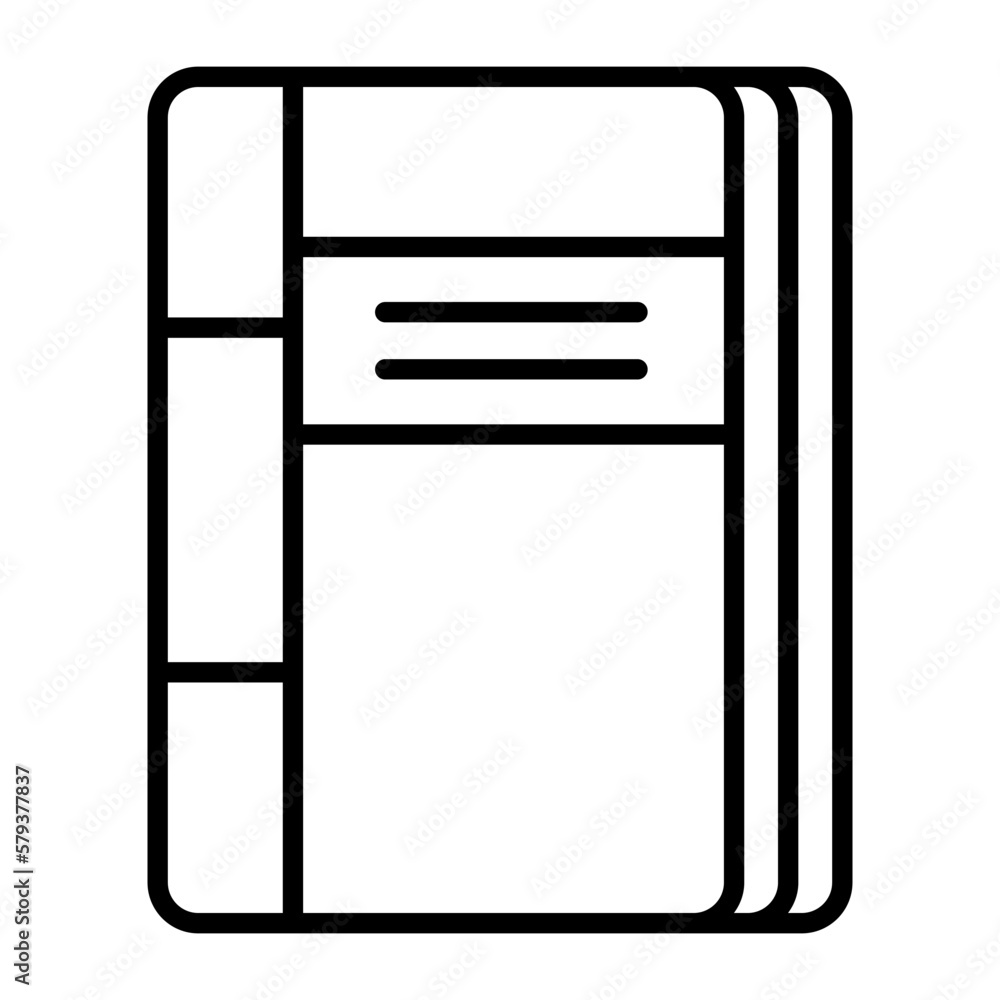 Grab this beautiful icon of diary in modern style, easy to use vector Grab this beautiful icon of diary in modern style, easy to use vector