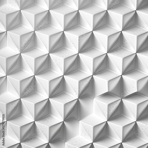 Texture, cubes blancs en 3D, carrés, losanges blancs