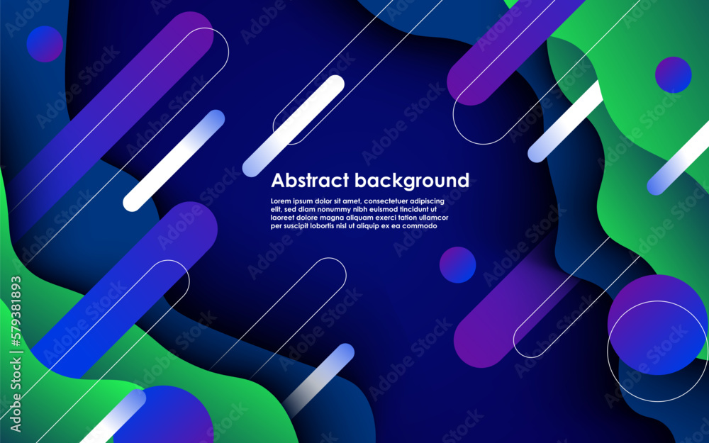 abstract colorful green blue gradient trendy wavy geometric shape decoration background. eps10 vector abstract colorful green blue gradient trendy wavy geometric shape decoration background. eps10 vector