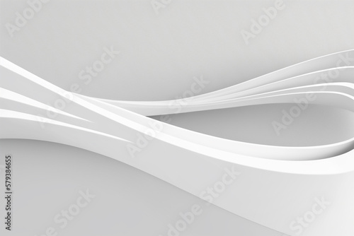 Abstract white wave background white graphic line wallpaper Paper style smooth background elegant composition
