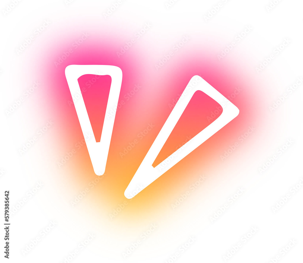 Collection of symbol shocked neon Collection of symbol shocked neon