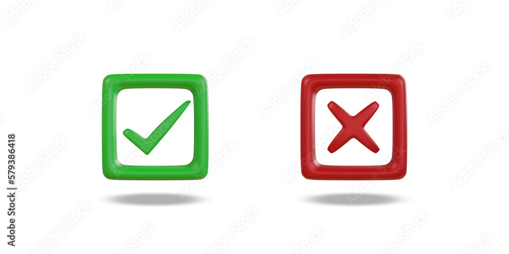 Check mark and cross mark symbols icon. Buttons with checkmark and cross. right checkmark symbol accepted and rejected. Check mark and cross mark symbols icon. Buttons with checkmark and cross. right checkmark symbol accepted and rejected.