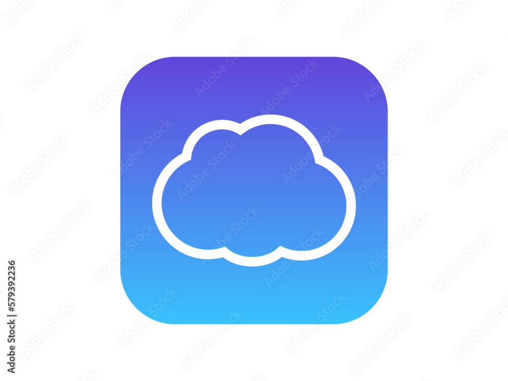 Cloud computing logo design vector Cloud computing logo design vector