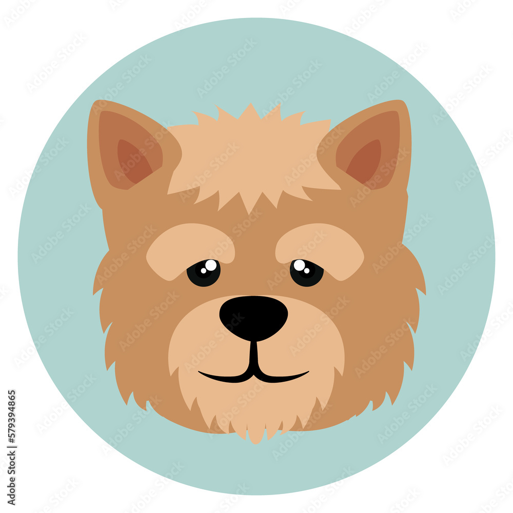 PNG image dog icon in a circle with transparent background PNG image dog icon in a circle with transparent background