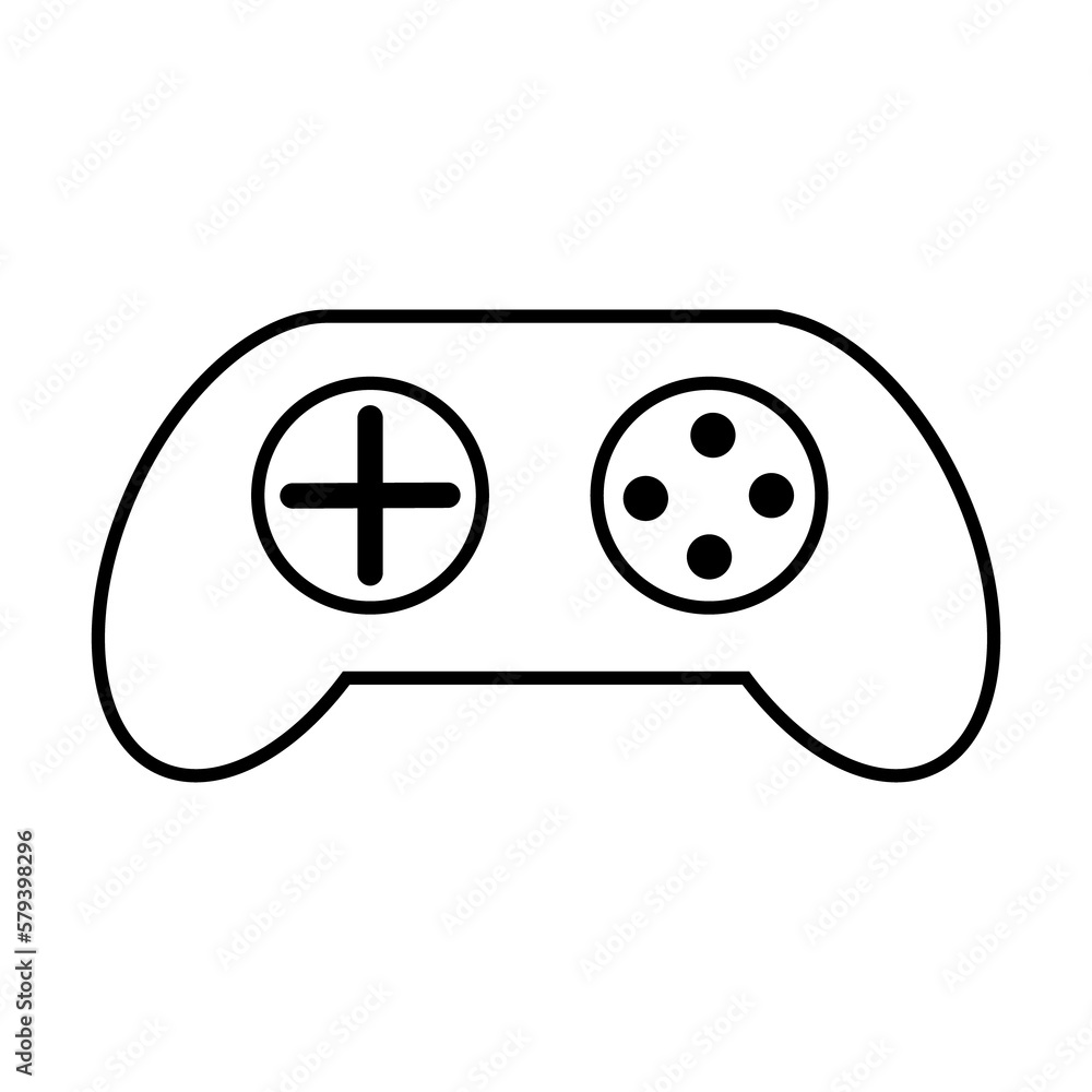 png image of video game controller icon with transparent background