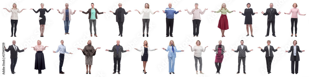 group of successful business people isolated on white group of successful business people isolated on white