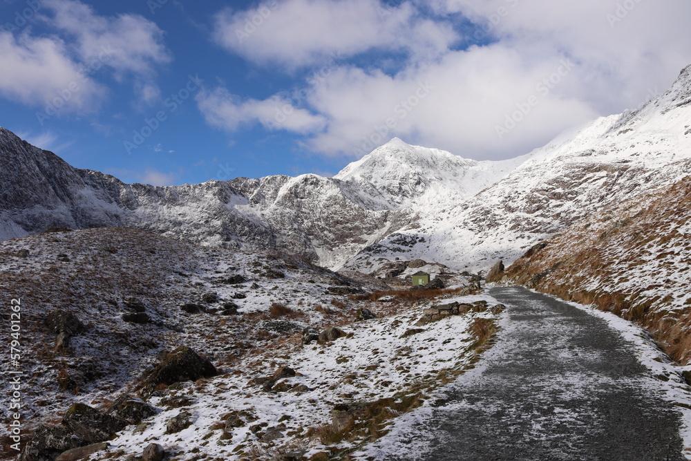 Snowdon Snowdonia wales winter