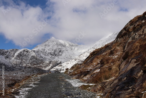 Snowdon Snowdonia wales winter